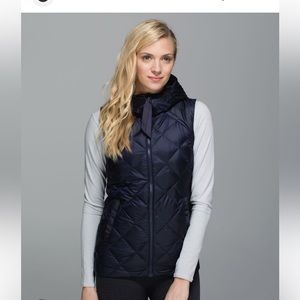 Lululemon fluffiest down vest hooded reversible puffer